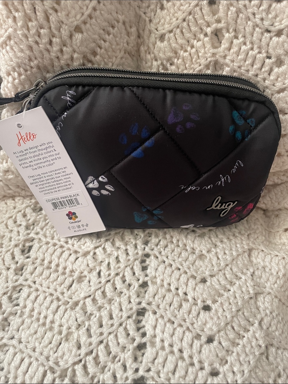 NWT- Lug Coupe SE Paws Black
